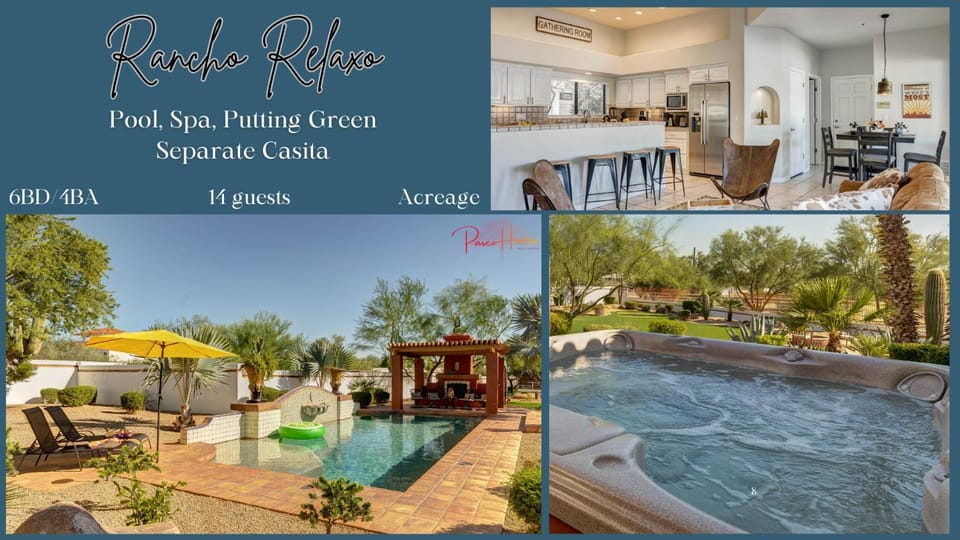 Rancho Relaxo by PaseoHomesAZ with Pool, Spa and Separate Casita House in Pinnacle Peak