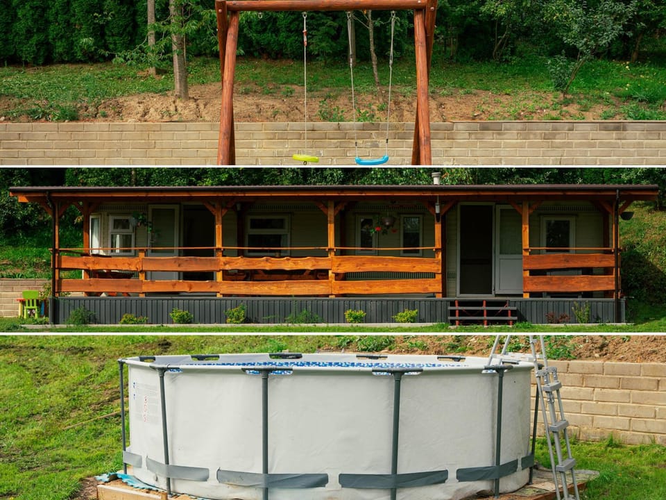 Domek na Mazurach nad stawem z jacuzzi House in Poland