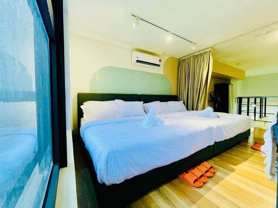 Bed, air conditioner