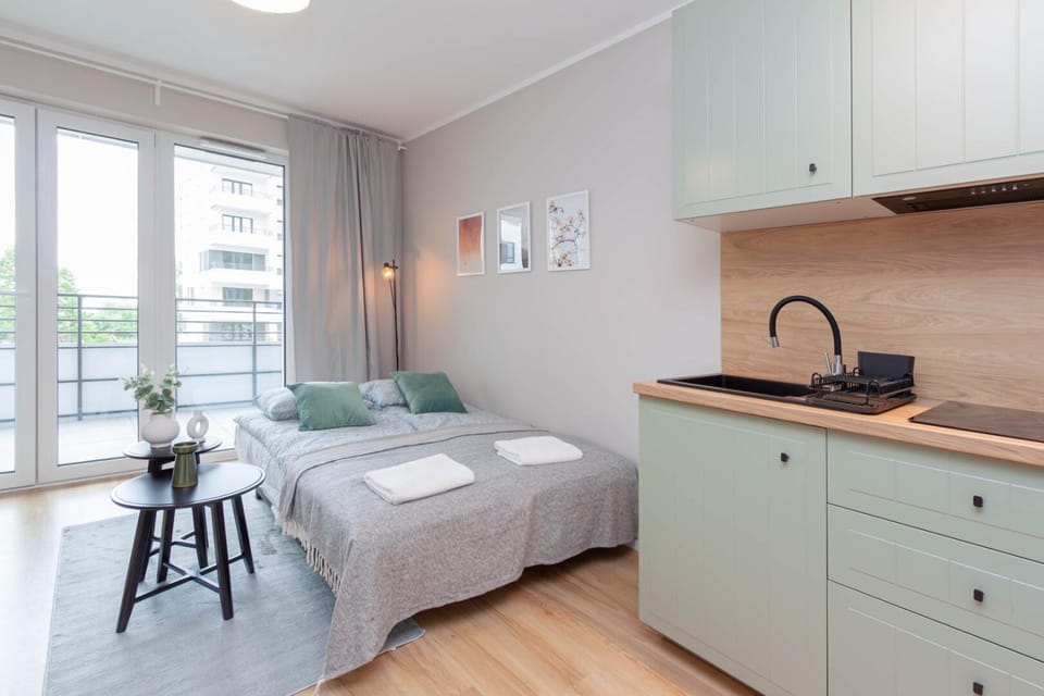 Bed, Kitchen or kitchenette, Photo of the whole room