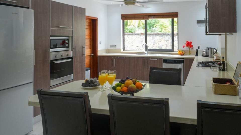 Kitchen or kitchenette, dishwasher, stove