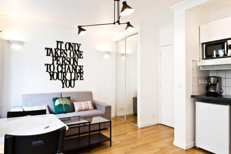 Living room, Dining area, Text overlay