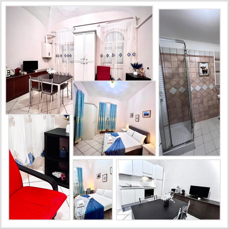 Bed, TV and multimedia, Kitchen or kitchenette, Living room, Photo of the whole room, Seating area, Bedroom