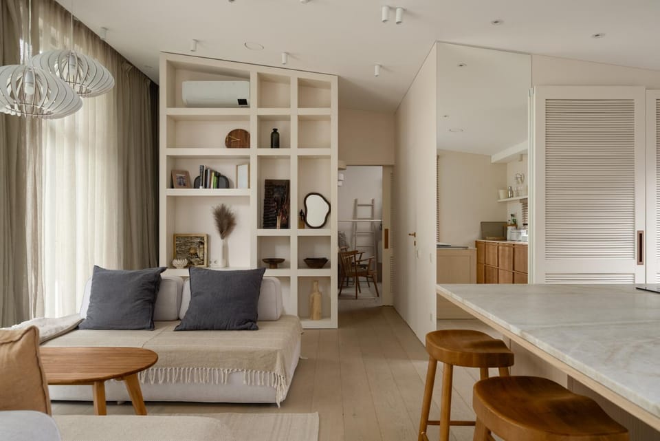 Kitchen or kitchenette, Living room, Photo of the whole room