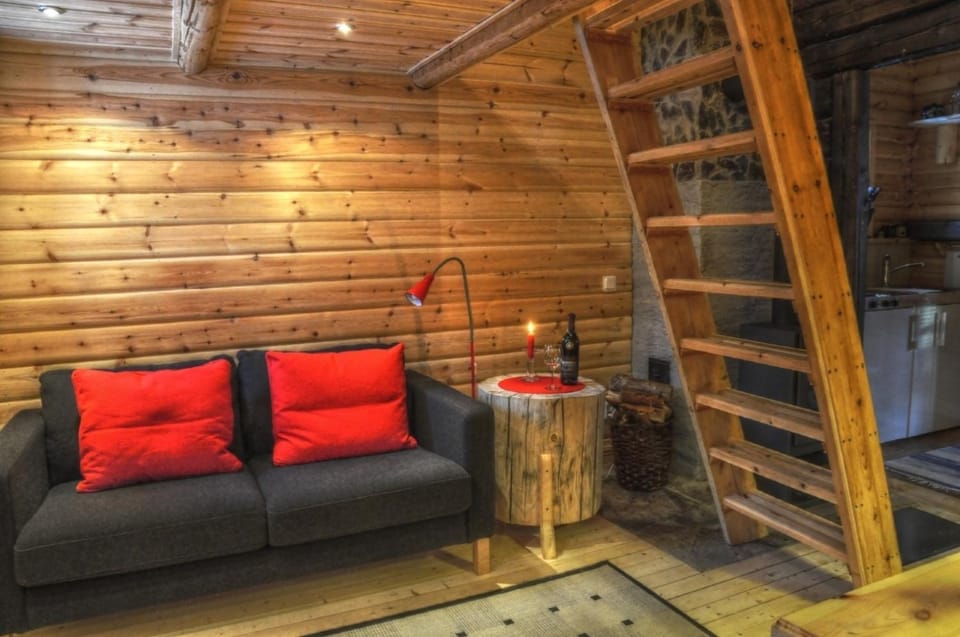 Cottage on Wild River House in Nordland, Norway