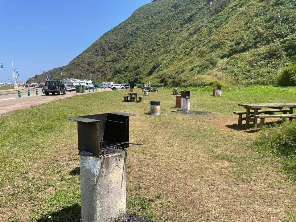 Natural landscape, Beach, Mountain view