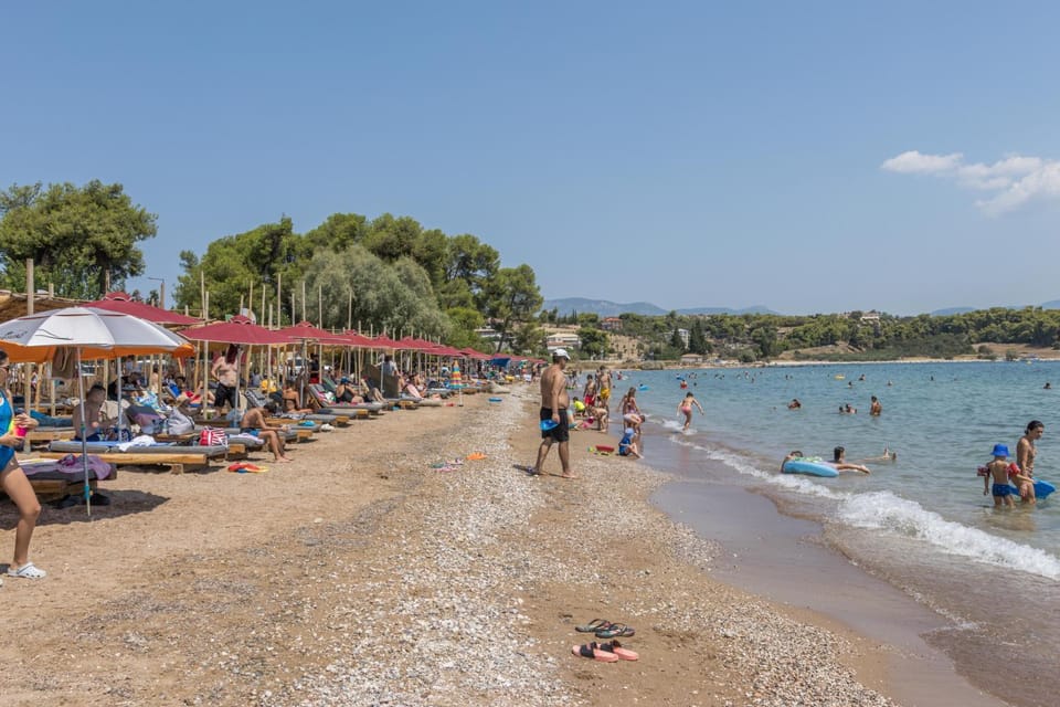 Nearby landmark, People, Natural landscape, Beach, Sea view, sunbed