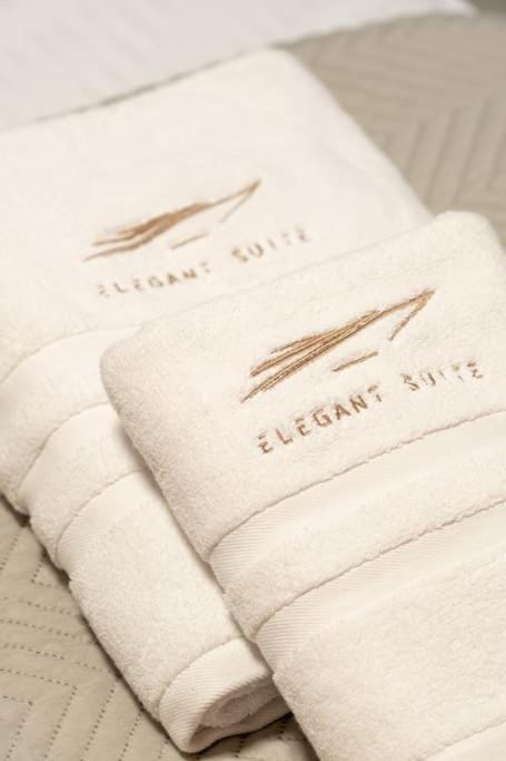 Property logo or sign, towels