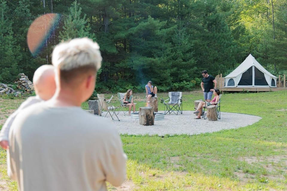 Ilex Forest Retreat Camp Azalea Luxury tent in Michigan