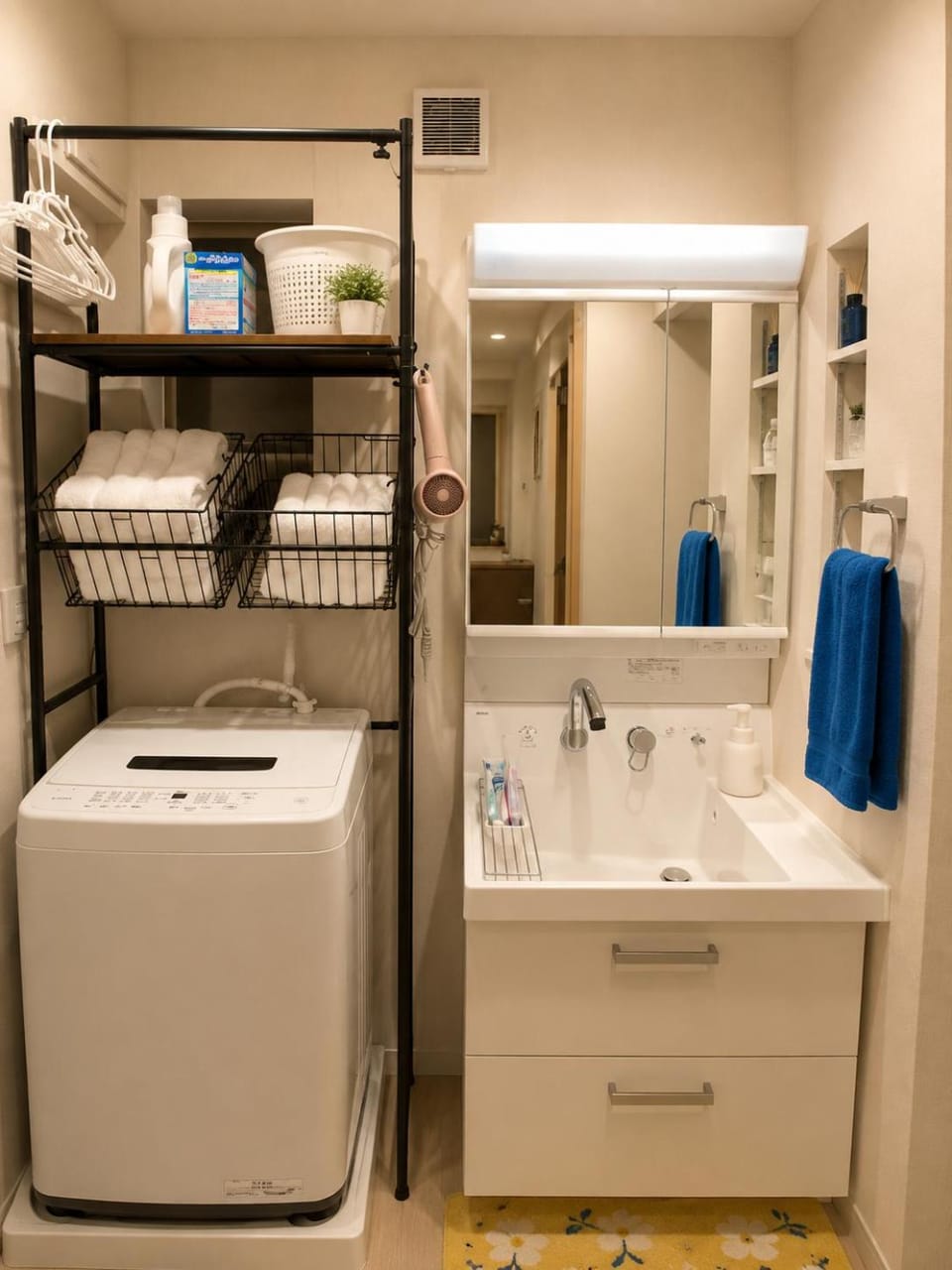towels, washing machine