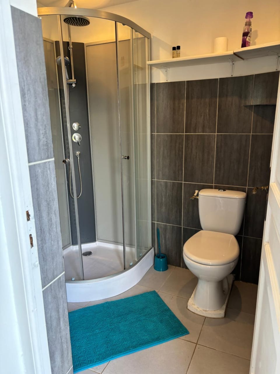 Shower, Toilet, towels