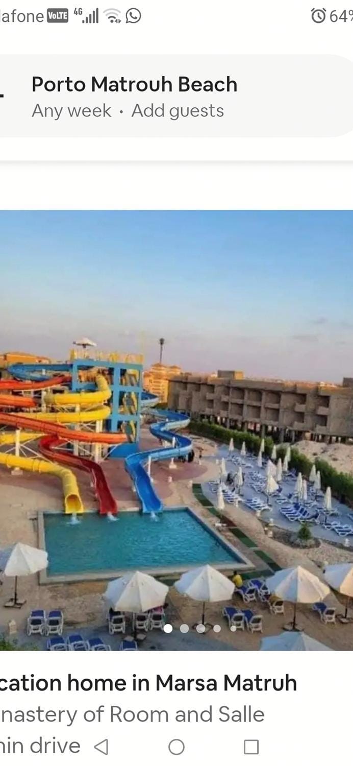 Luxury chalet in Porto Matrouh Beach resort Chalet in Egypt