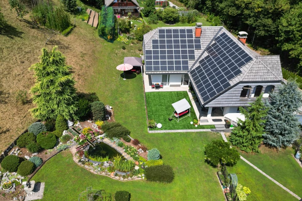 Property building, Day, Bird's eye view, Garden view
