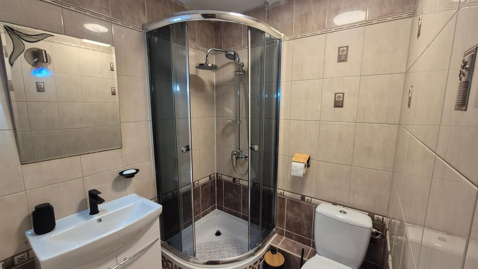Shower, Toilet, Bathroom, towels