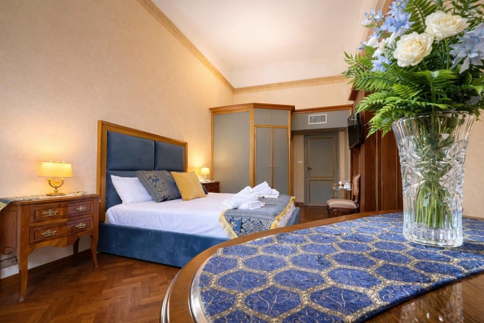 Bed, Photo of the whole room, Bedroom, towels, wardrobe, air conditioner