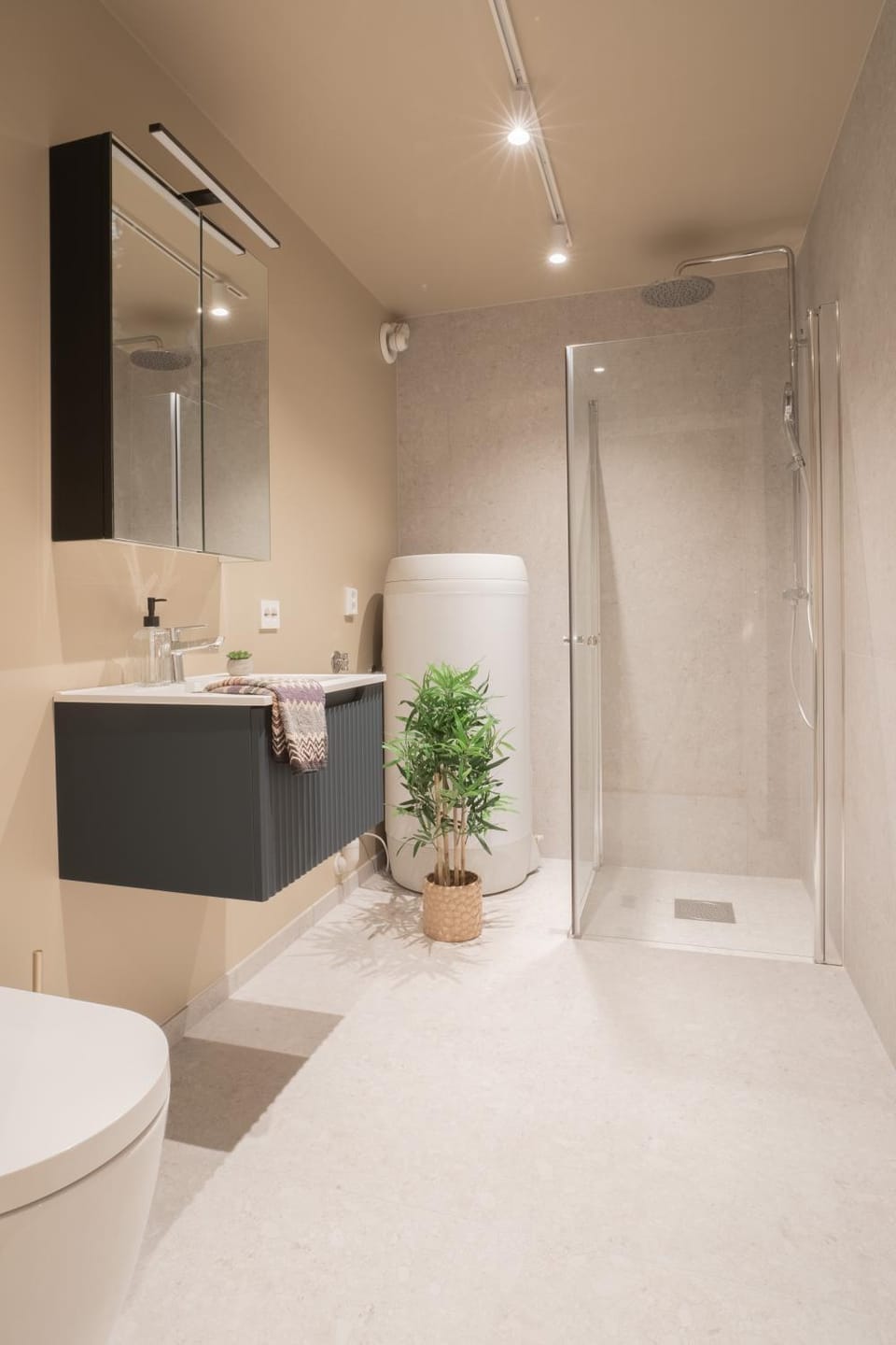 Shower, Toilet, Bathroom, towels