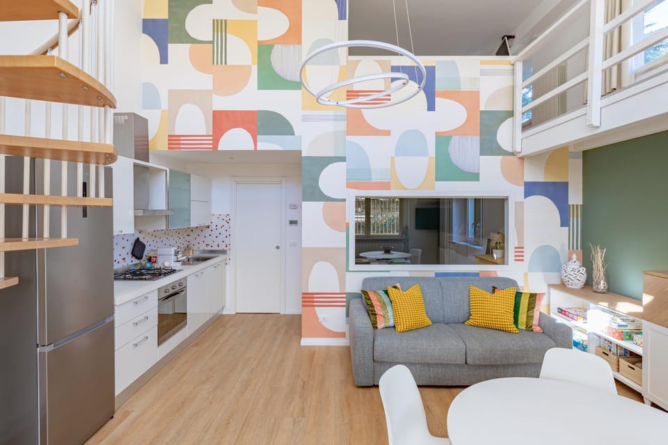 Kitchen or kitchenette, Living room, Lounge or bar, Dining area, Lunch, Family, stove, kitchen