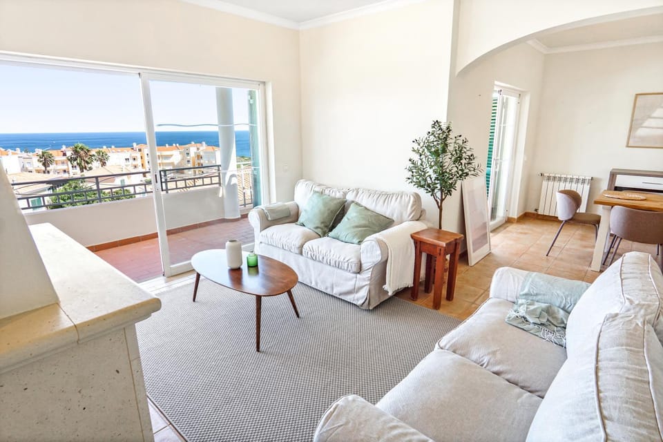 View (from property/room), Living room, Sea view