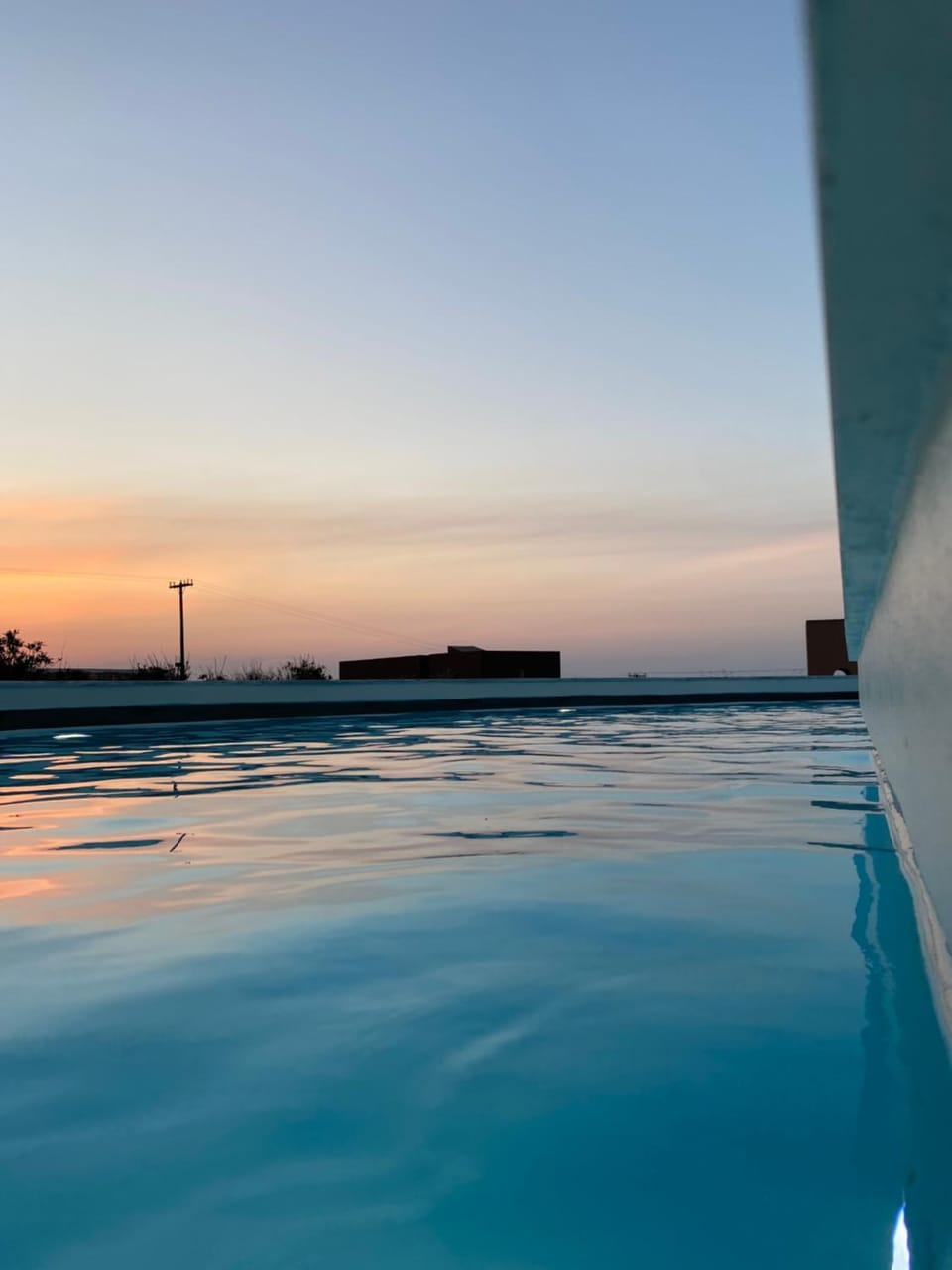 Pool view, Swimming pool, Sunset