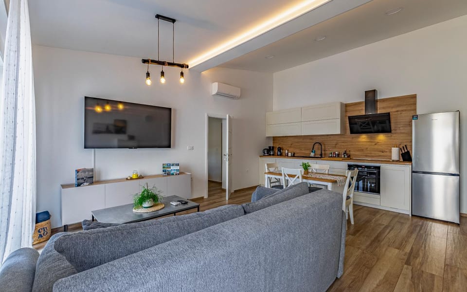 Living room, kitchen