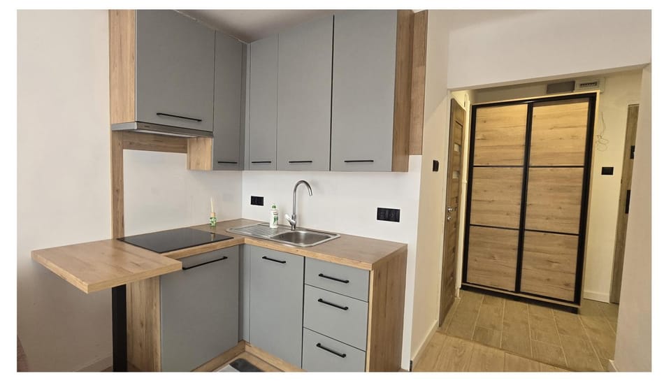 Kitchen or kitchenette, oven, stove
