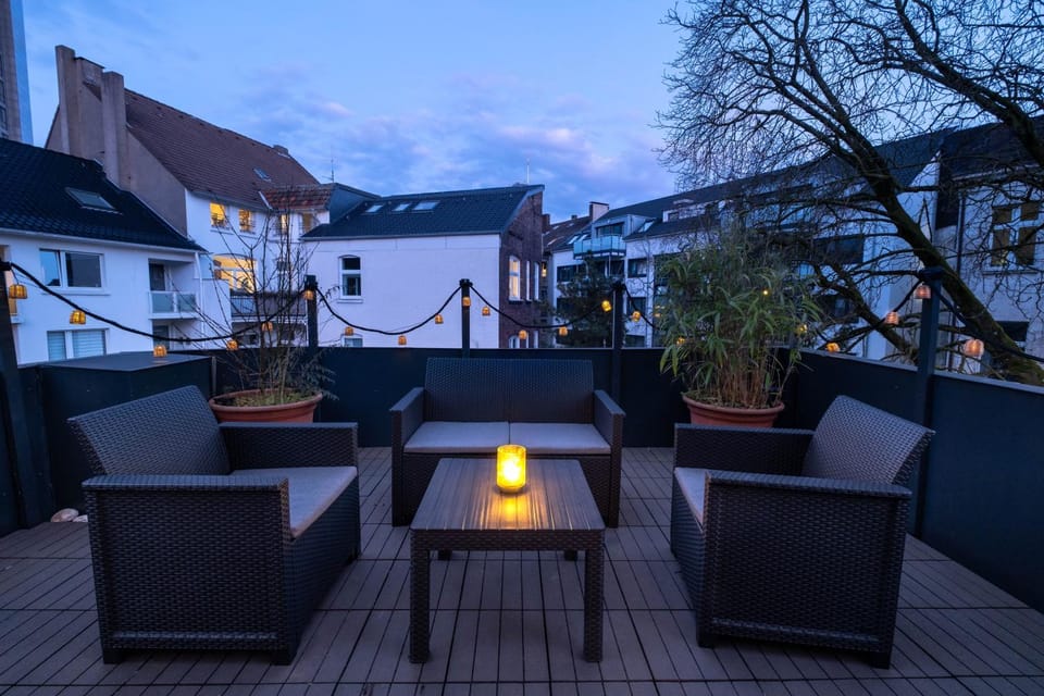 Day, Night, Balcony/Terrace, Seating area
