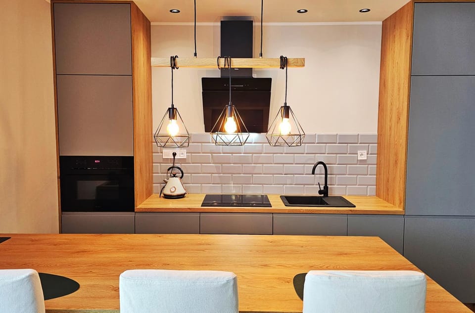 Living room, kitchen