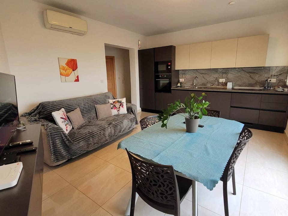 Living room, kitchen