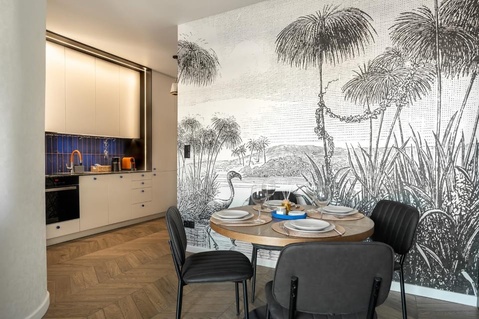 Kitchen or kitchenette, Living room