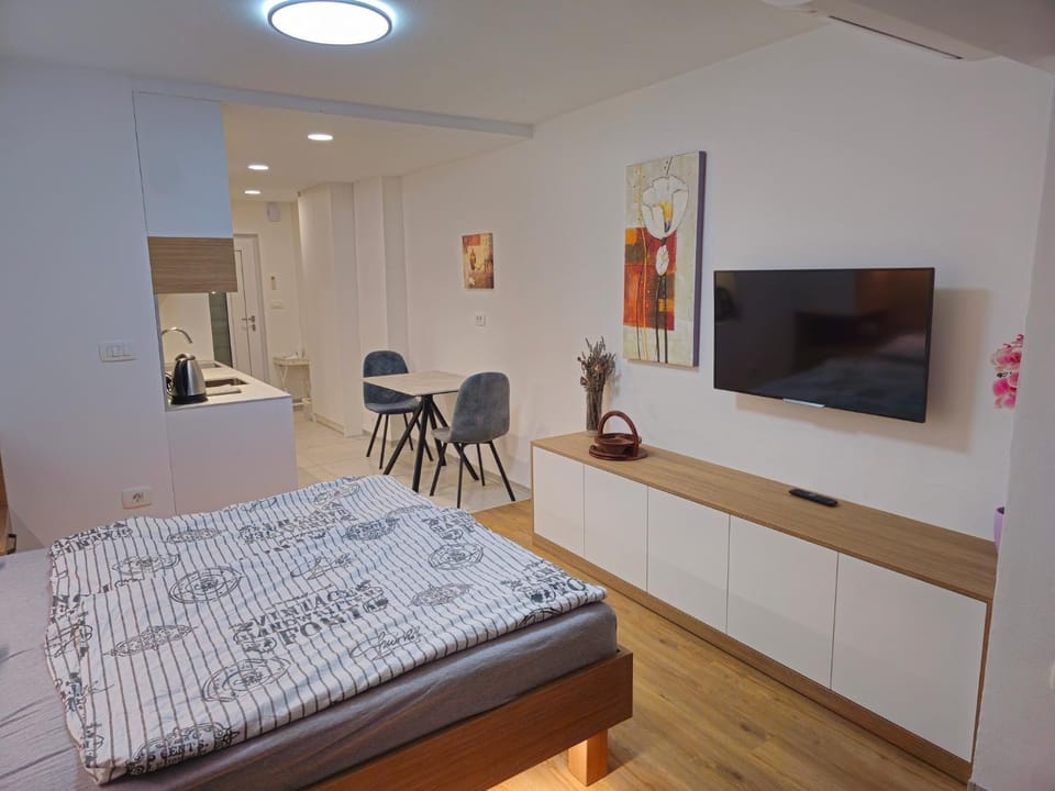 Bed, TV and multimedia, Dining area