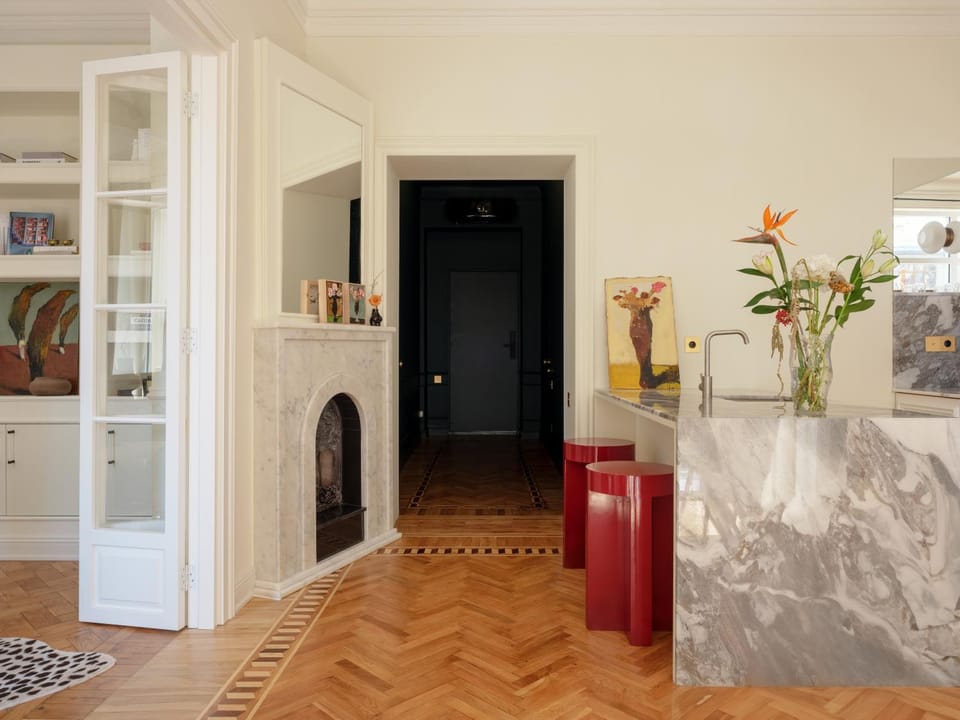 Parisian Elegance in Baku Apartment in Baku
