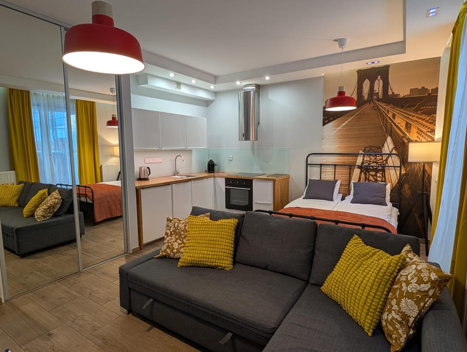 Riverside Studio Apartment in Krakow