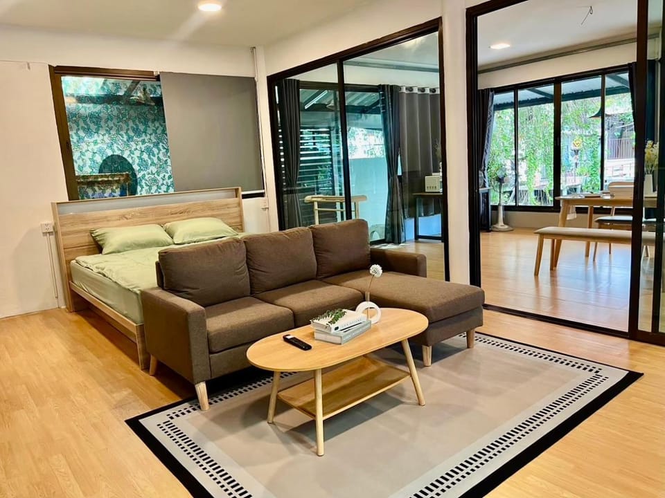Living room, Seating area, Bedroom