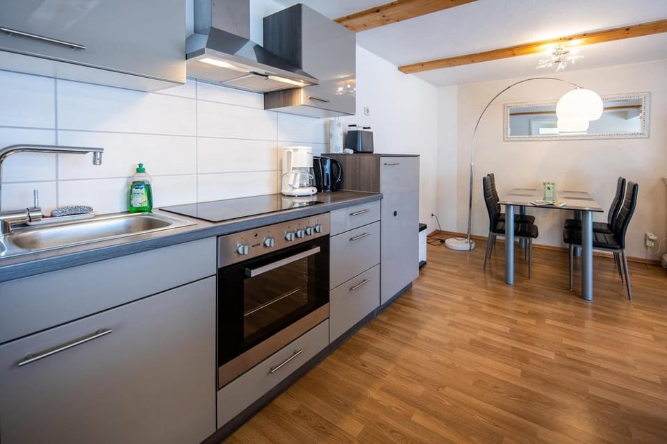 Kitchen or kitchenette, oven, stove