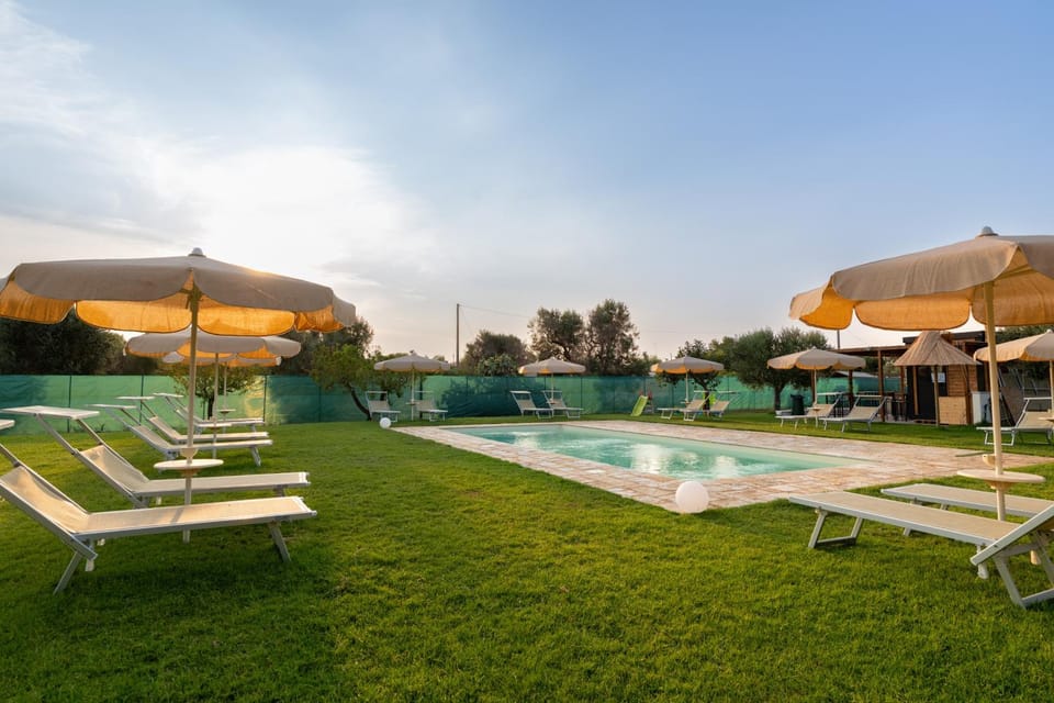 Property building, Living room, Swimming pool
