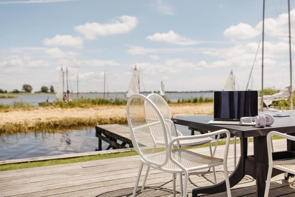 Patio, Day, Natural landscape, Lake view