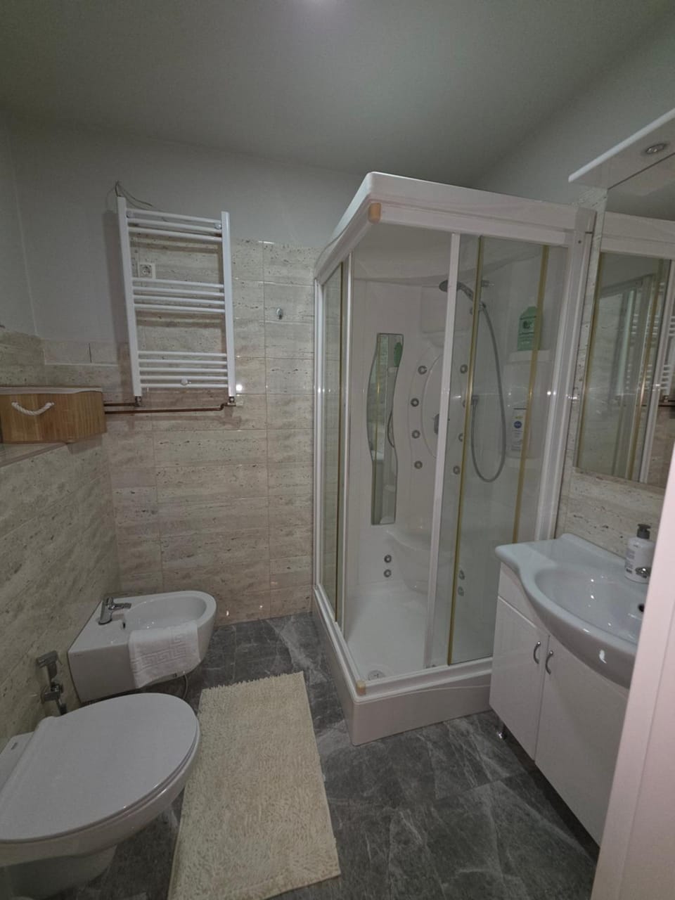 Shower, Toilet, Bathroom, Bath, bidet, towels