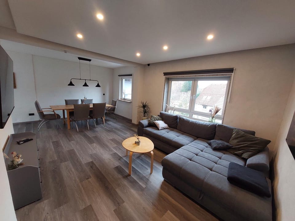 Living room, Seating area, Dining area