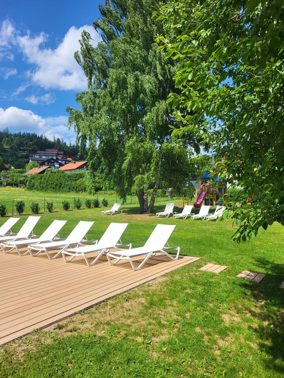 Children play ground, Garden, sunbed