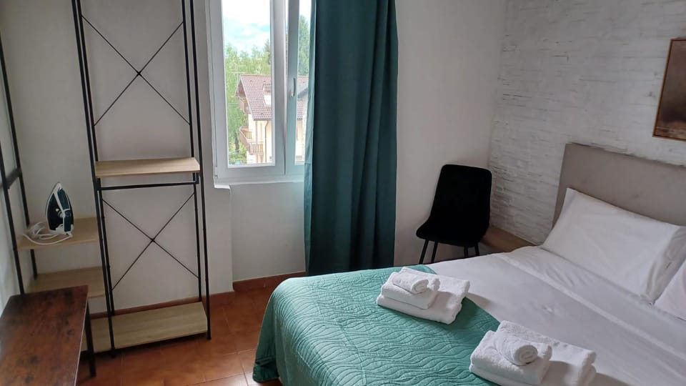 Bed, Photo of the whole room, Bedroom, towels, wardrobe