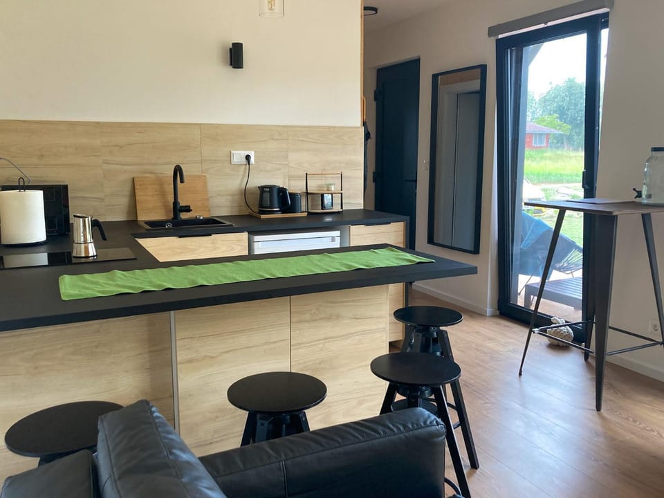 Kitchen or kitchenette, Living room, Dining area