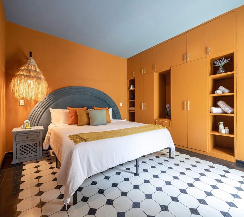 Bed, Photo of the whole room, Bedroom, wardrobe