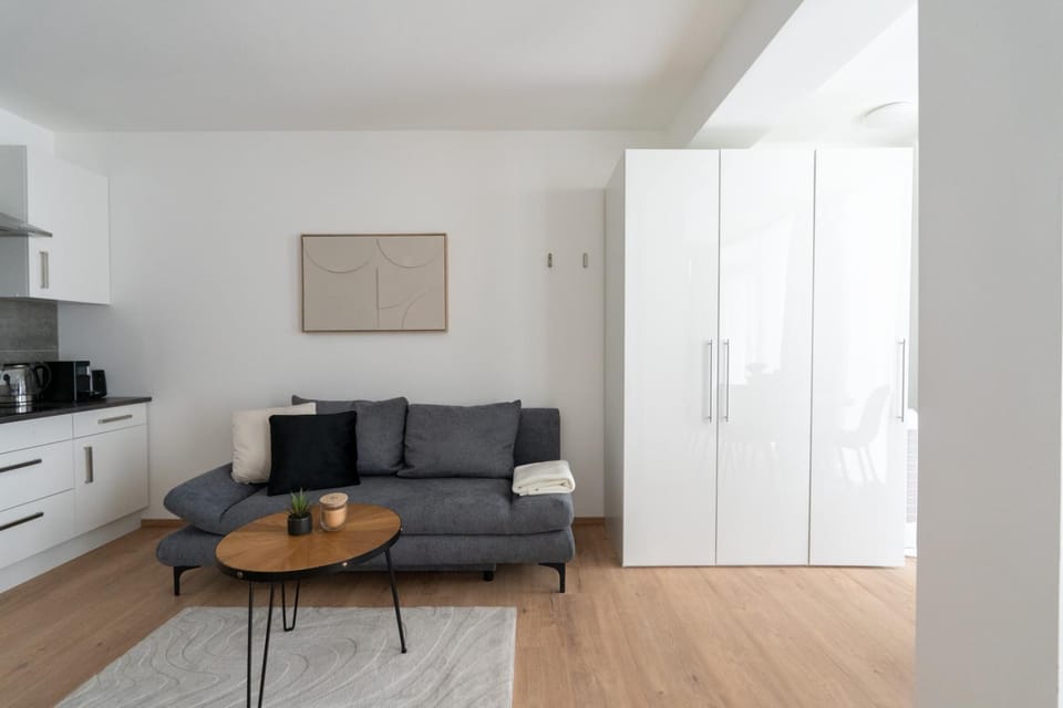 Kitchen or kitchenette, Living room, Seating area, Dining area, wardrobe