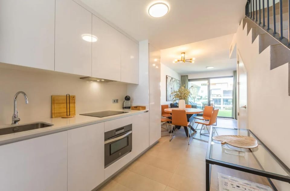 Living room, kitchen