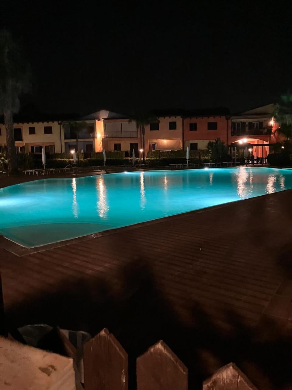 Property building, Night, Pool view