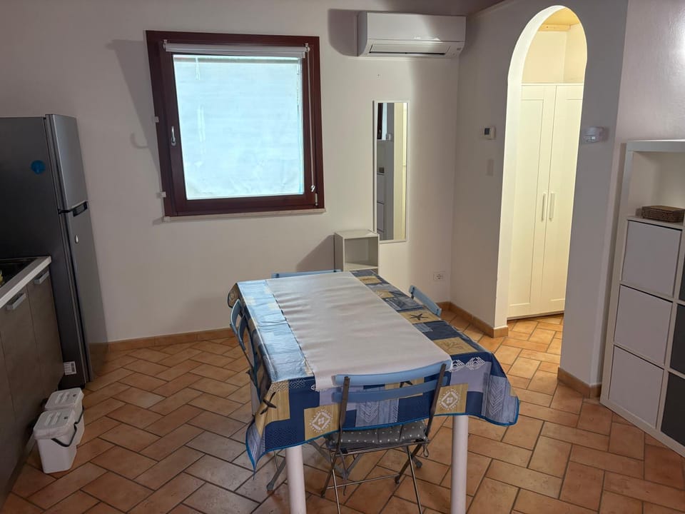 Dining area, air conditioner