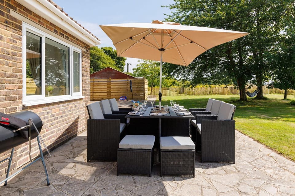 Patio, Garden, Seating area, Garden view
