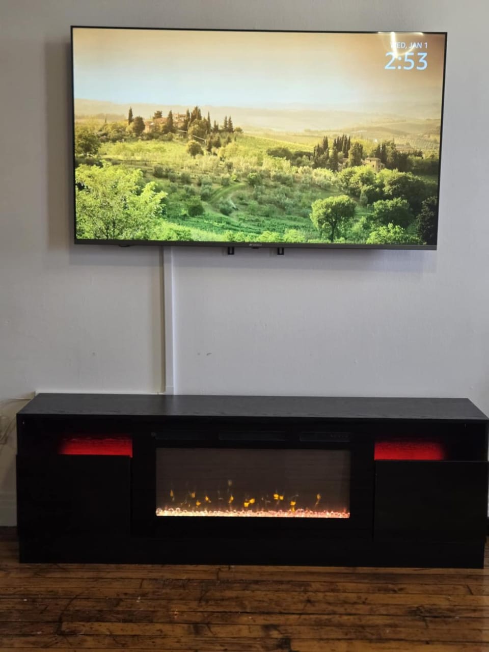 TV and multimedia, Living room, fireplace