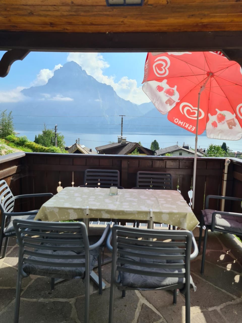 Balcony/Terrace, Dining area, Lake view