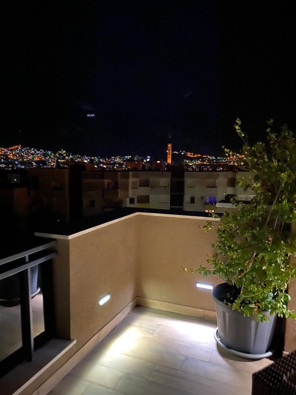 Night, View (from property/room), Balcony/Terrace, City view